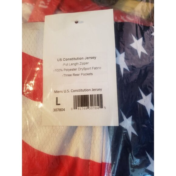 World Jerseys Men's U.S. Constitution Cycling Jersey Size L - Picture 2 of 2